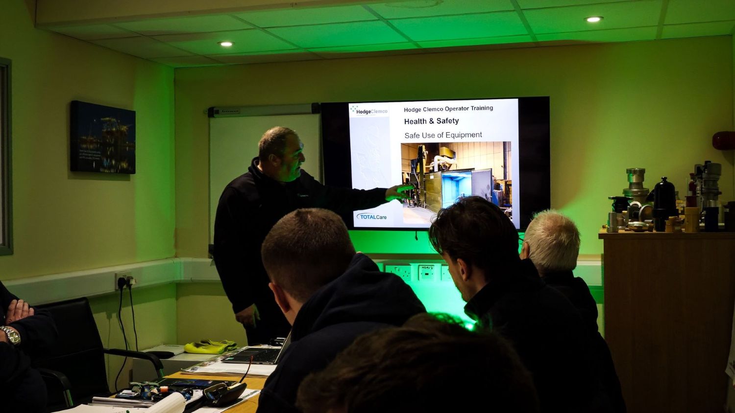 specialists attending a safety training