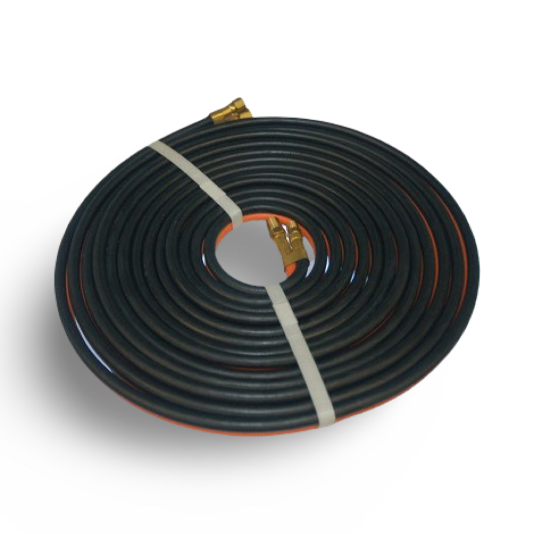 Twinline Hose Assembly, 3/16" Dia. x 55" Long, Axxiom-Schmidt Abrasives