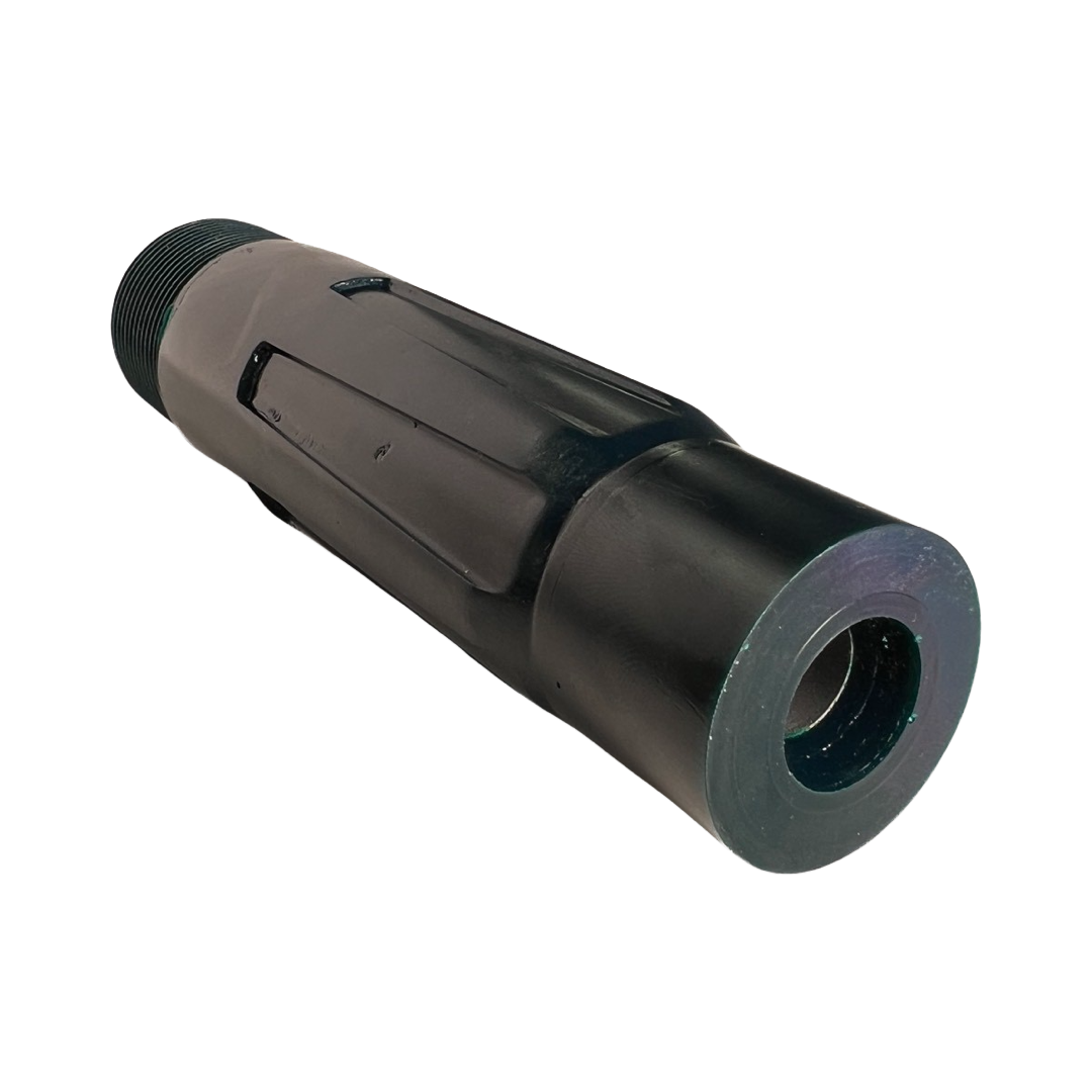 Replacement Tungsten Carbide Blast Nozzle, 3/8" Bore x 7", Poly Jacket, Poly Threads, Kennametal Industry Company